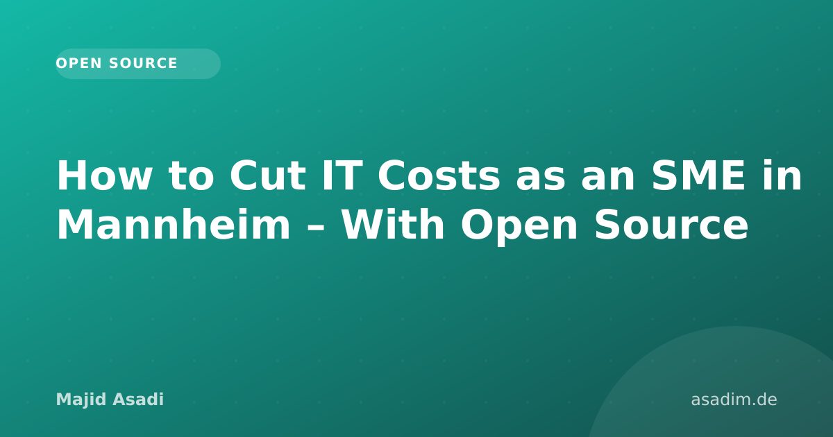 How to Cut IT Costs as an SME in Mannheim – With Open Source
