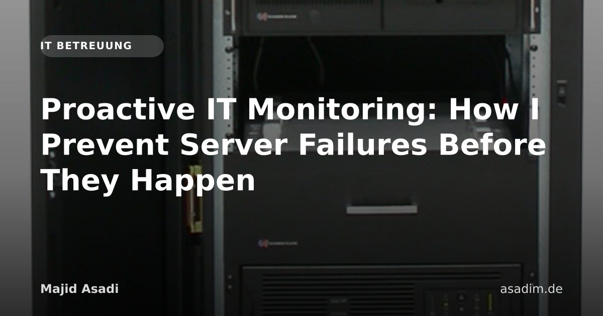 Proactive IT Monitoring: How I Prevent Server Failures Before They Happen