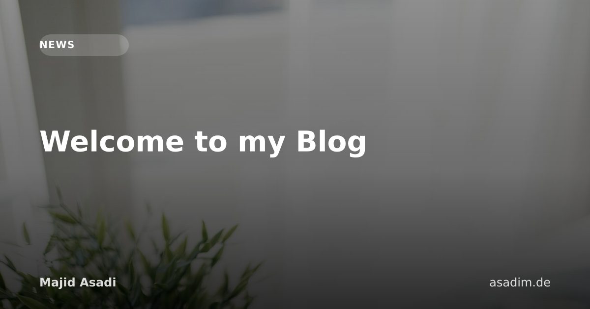 Welcome to my Blog