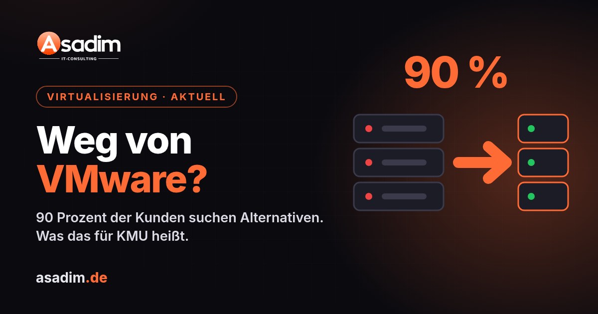 90 Prozent der VMware-Kunden suchen Alternativen: Was das für KMU heißt
