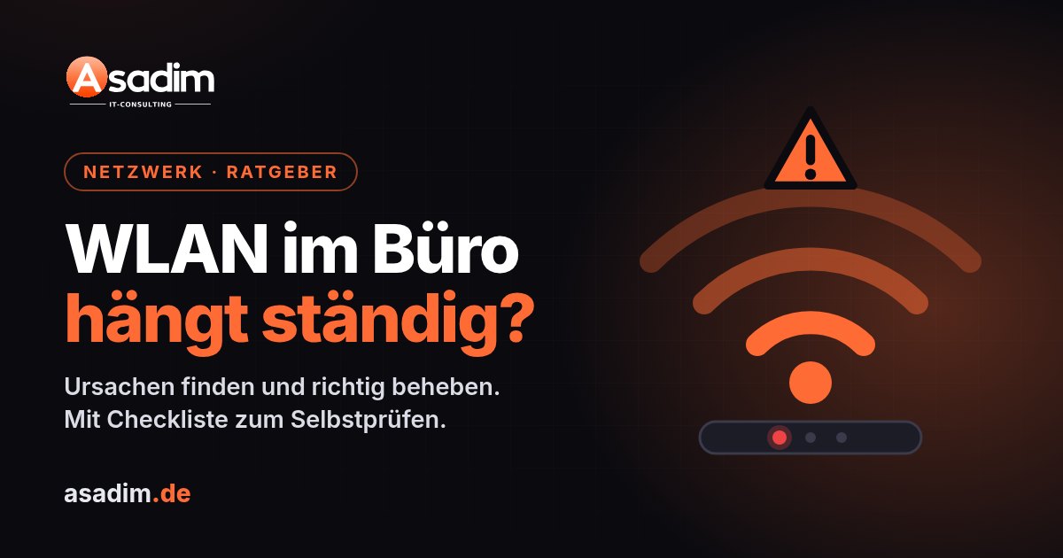 WLAN im Büro: Warum es ständig hängt und was wirklich hilft